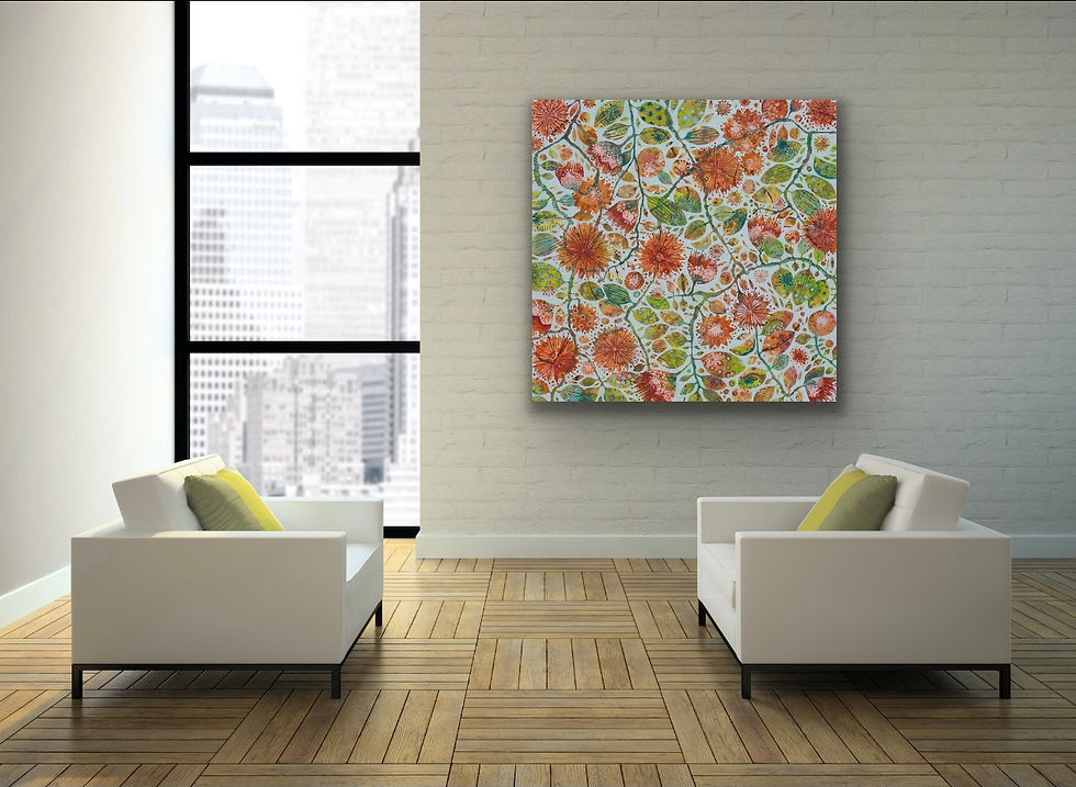 Thumbnail: Wild tamala rose square fine art print