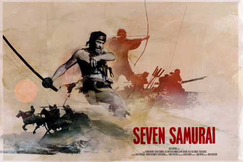 Seven Samurai - 24 x 36 | artofronin
