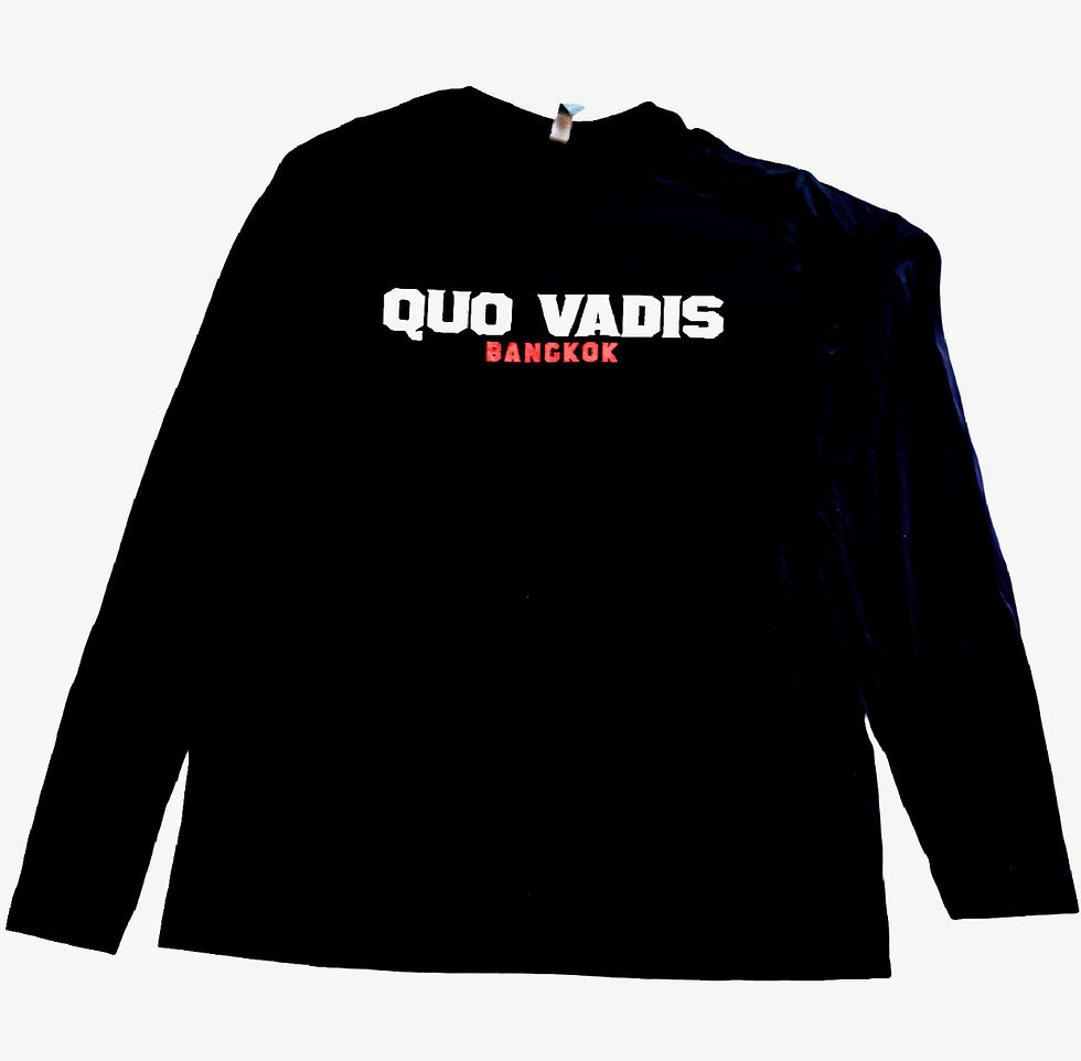 Thumbnail: QUO VADIS…Black long sleeve shirts are available for your review. Samples here 