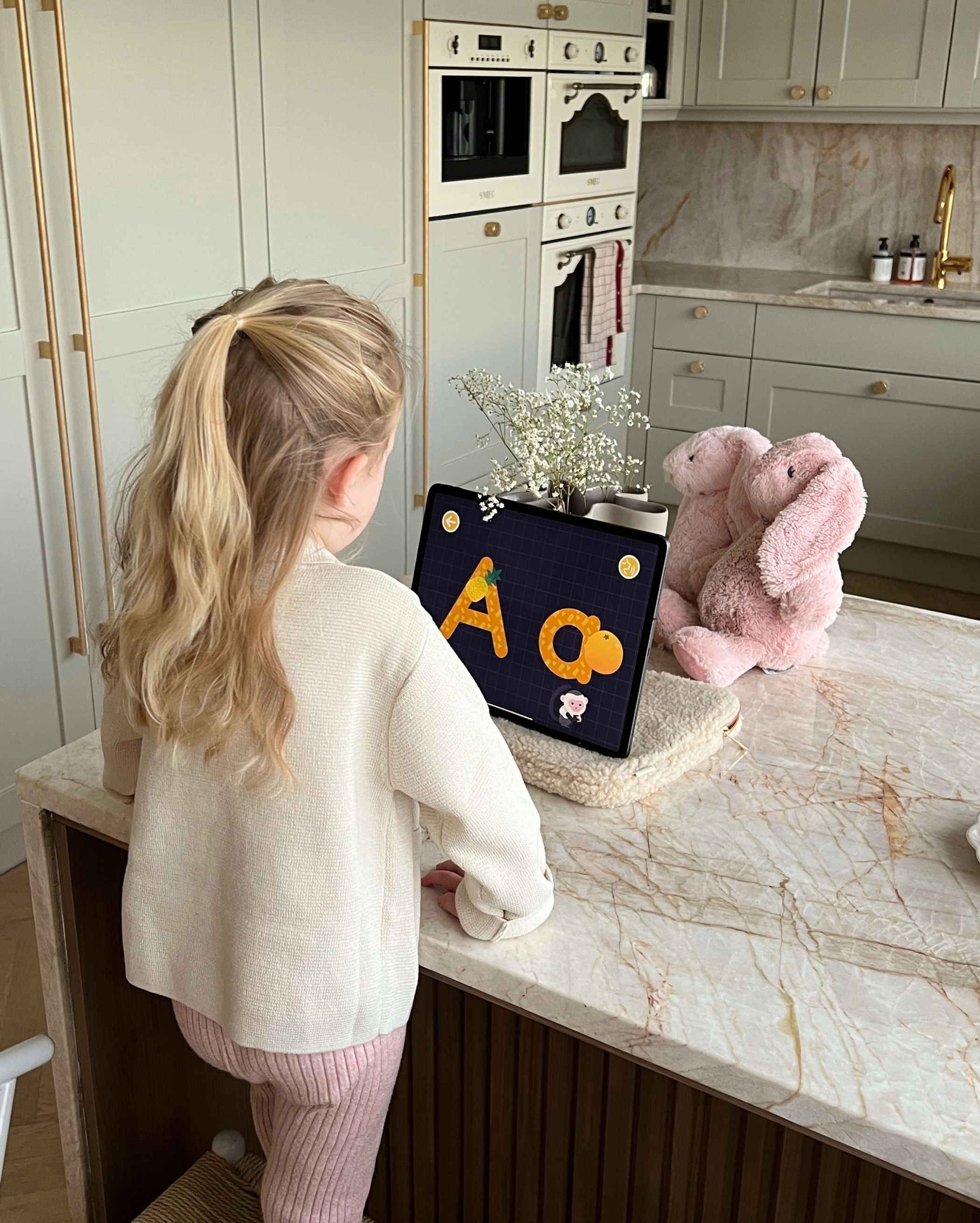 Beige Teddy iPad Case