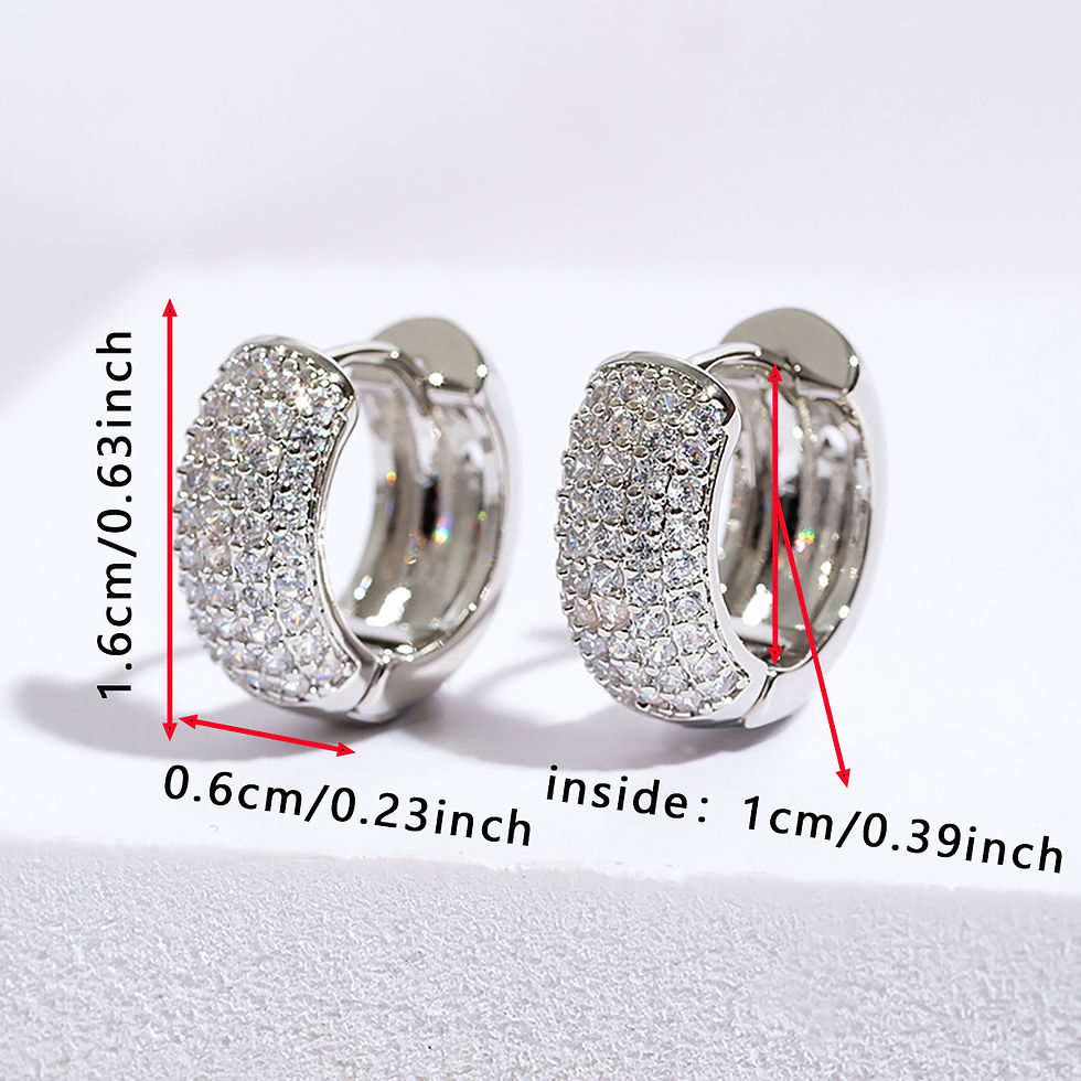 Thumbnail: Soho Wide Pavé Ice Huggie Earrings in White Gold Finish