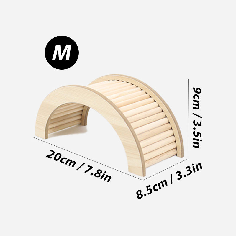 Thumbnail: Wooden Climbing Bridge for Small Pets