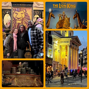 Daisy and her family watch The Lion King in London  