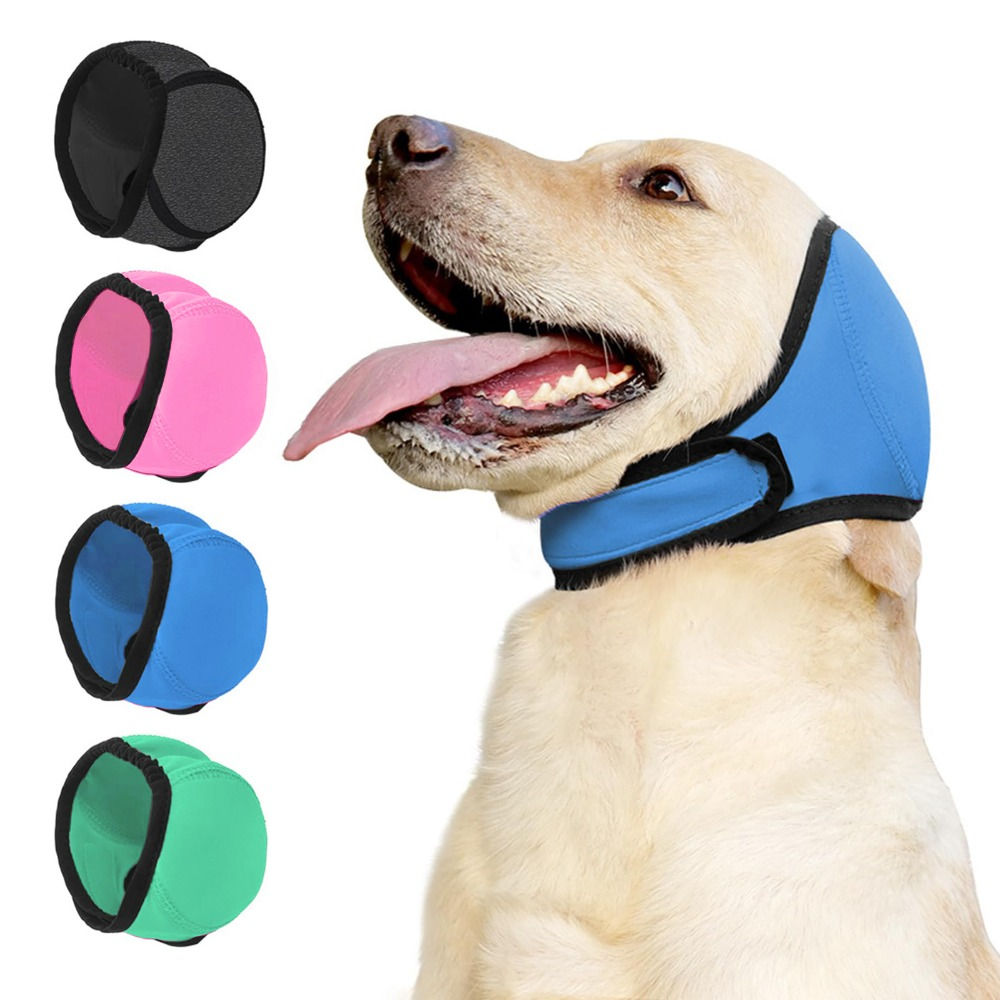 Noise Reduction Dog Ear Covers Hearing Protection Waterproof Dog Calming Earmuff
