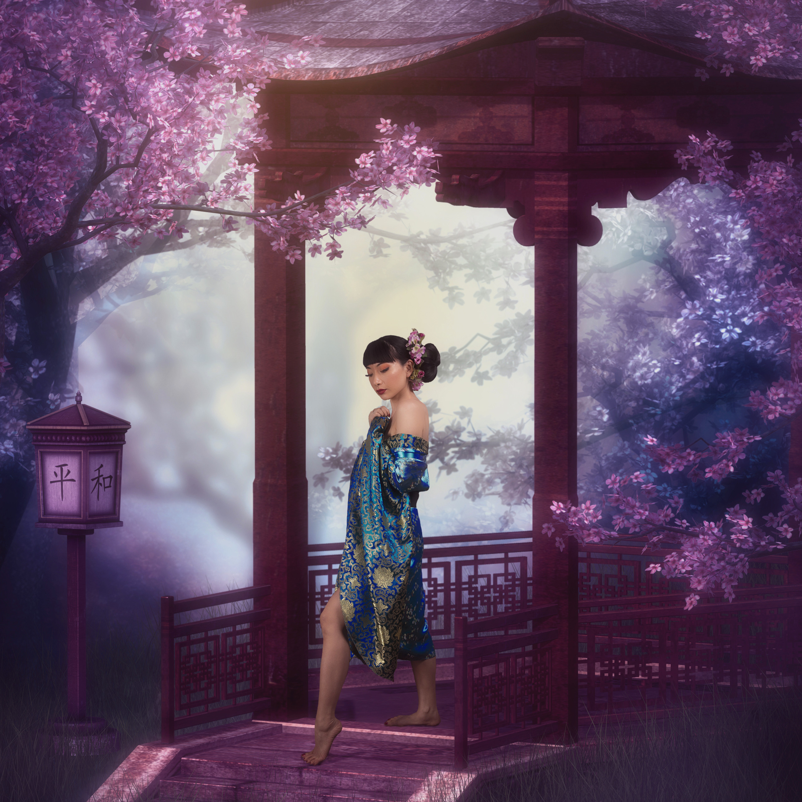Fine Art print: A Vision on the Veranda