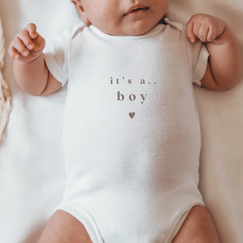 Thumbnail: It's a ... BOY Baby Vest