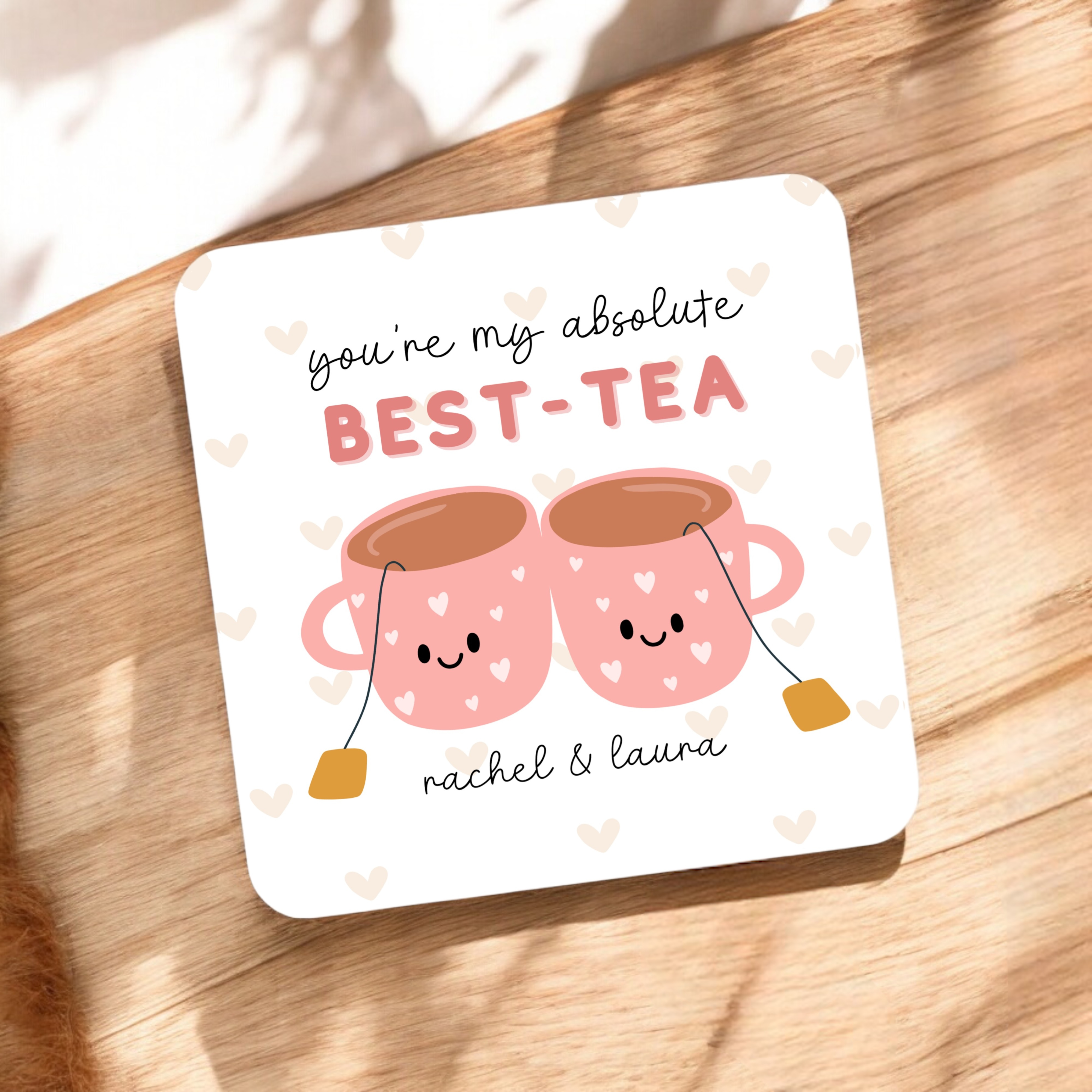 Personalised You're My Absolute Best-Tea Coaster