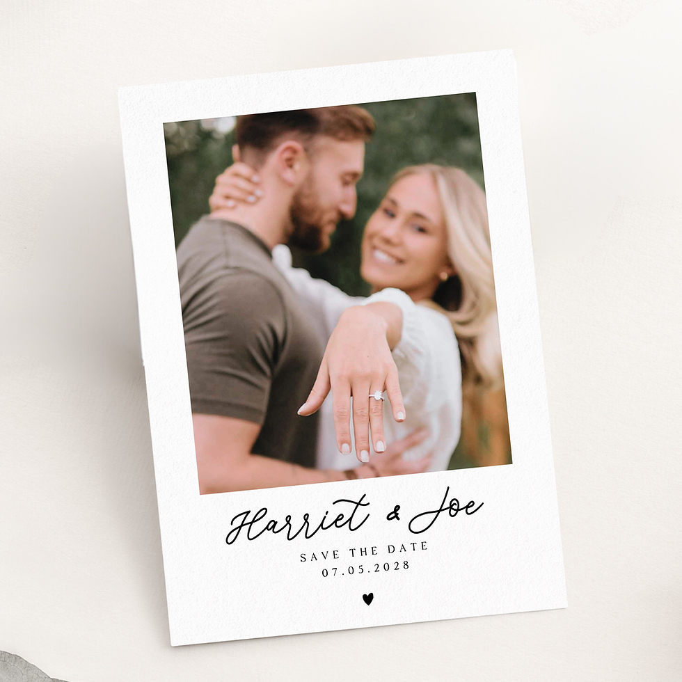 Thumbnail: Personalised 'Save the Date' Photo Polaroid Card