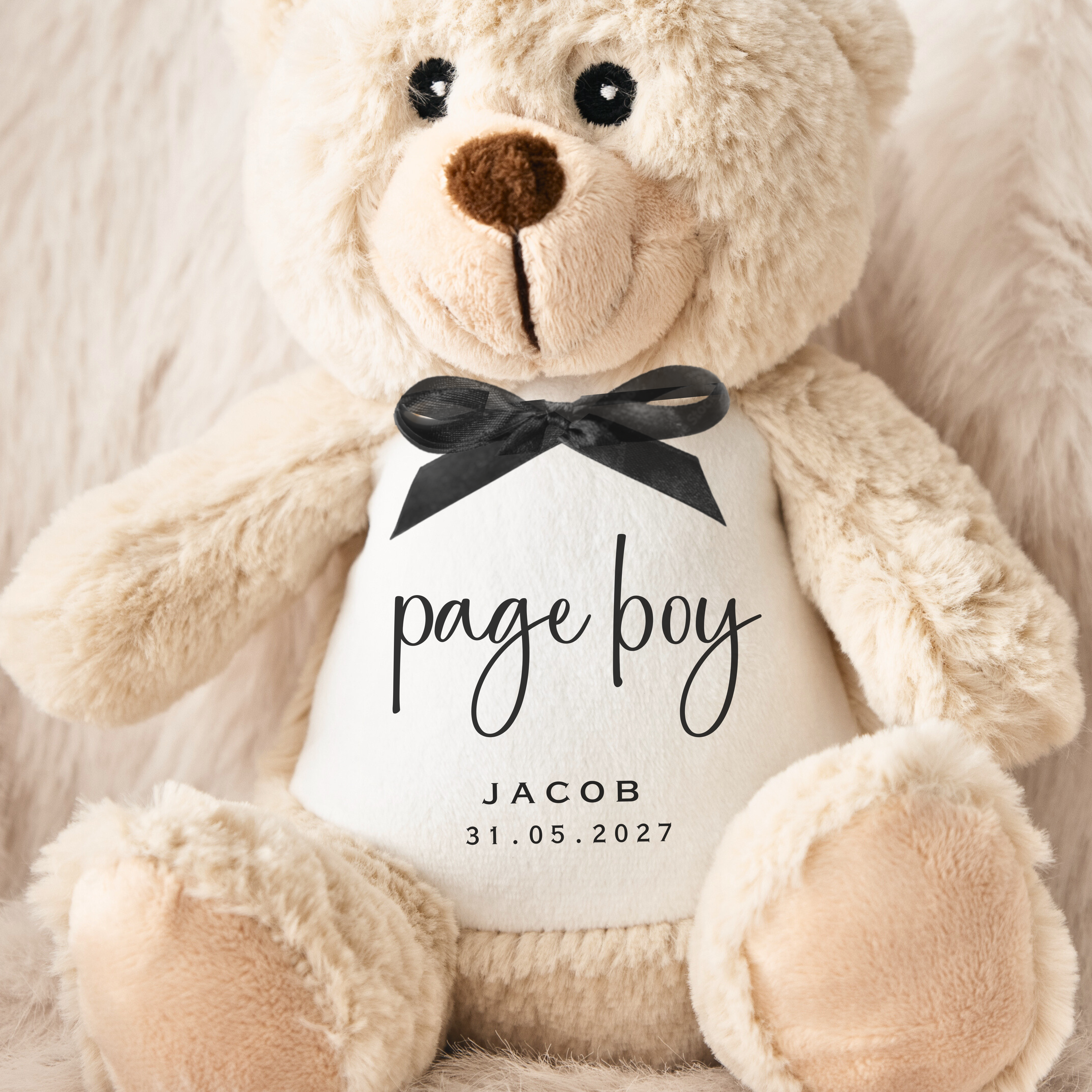 Personalised Page Boy Teddy Bear