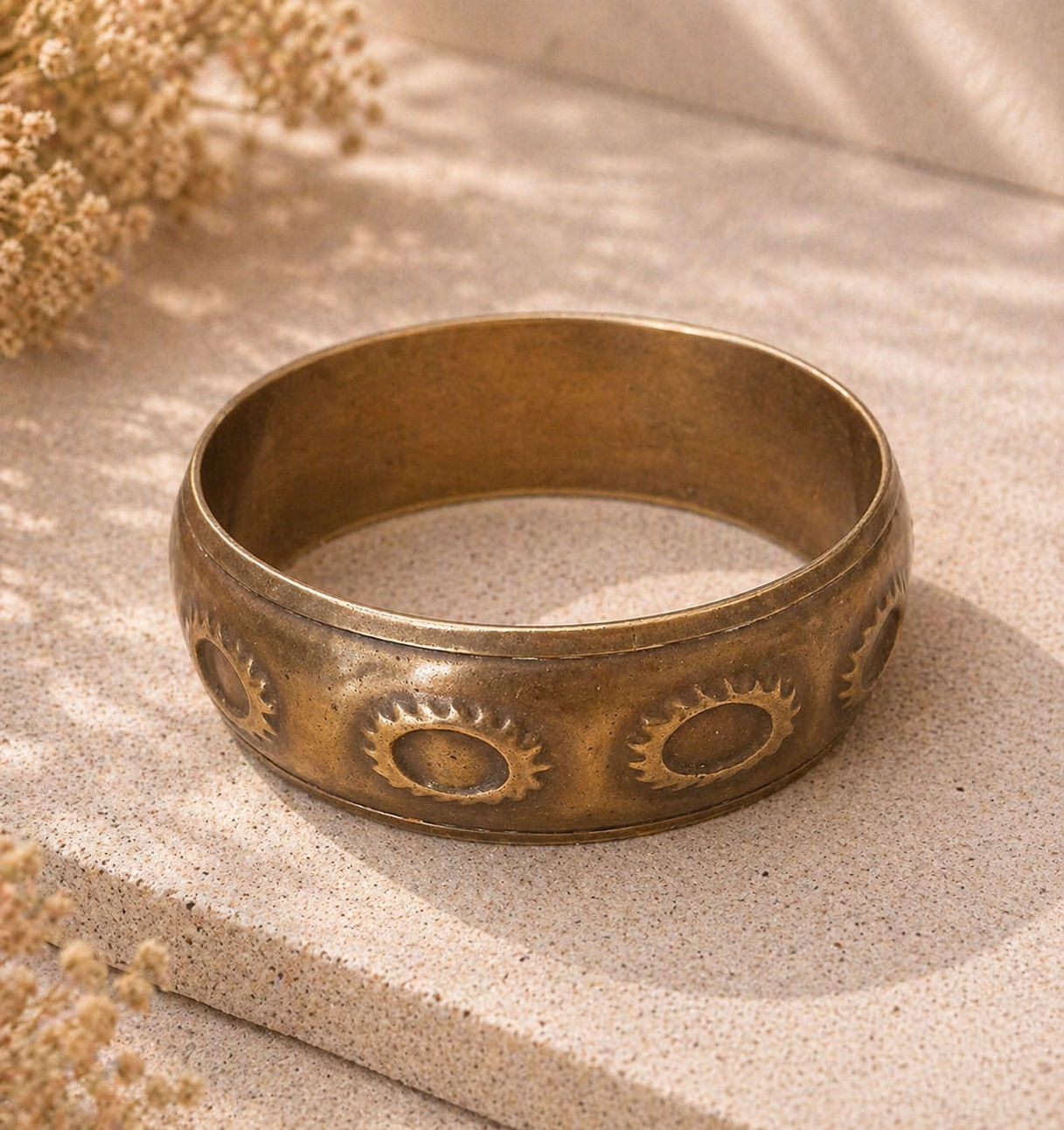 Pulsera Vintage Sol Bronce