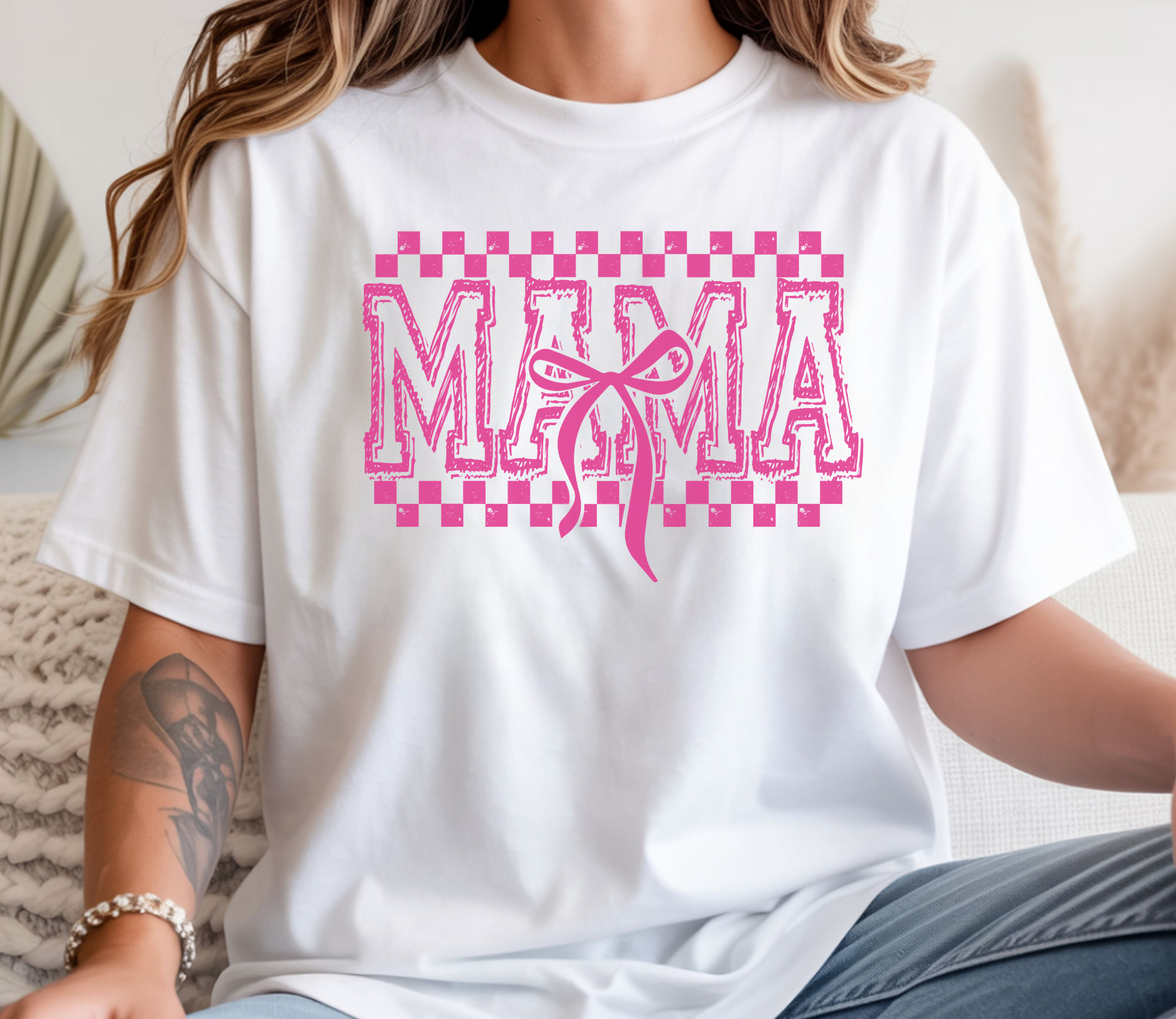 Pink Checker Mama