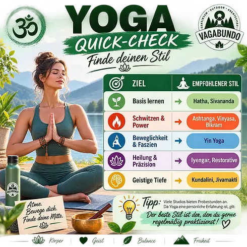 Yoga-Grundlagen Verbindung von Körper und Geist Quick-Check