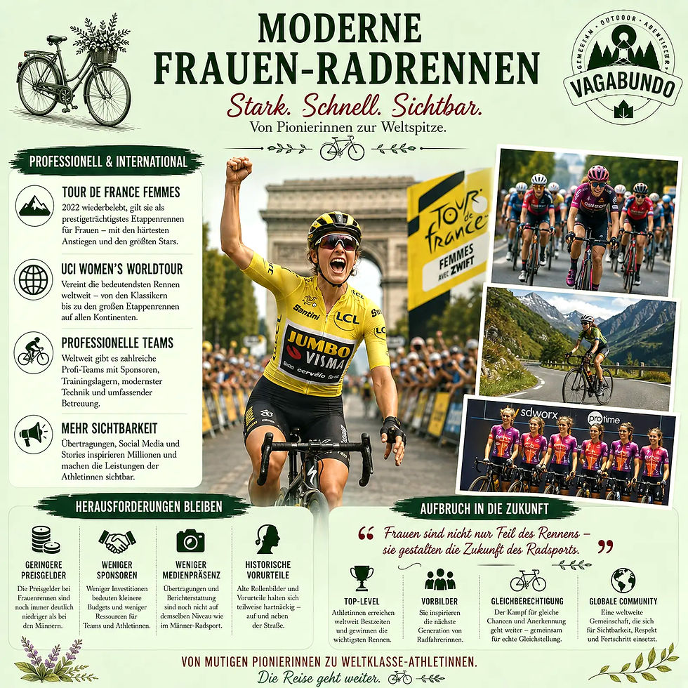 Moderne Frauen-Radrennen: Radfahren als Teil der Emanzipation