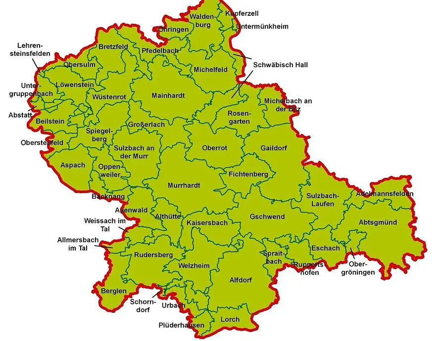 Deutschland Karte, text Naturparks in Deutschland, regions in green, names displayed