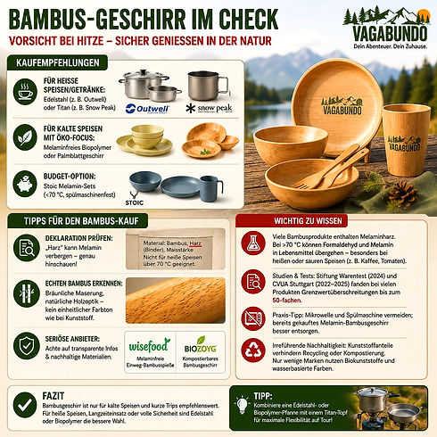 Bambus-Camping-Geschirr im Check: Tipps und Kaufberatung