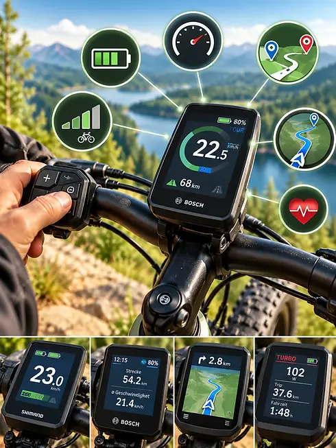 E-Bike Ratgeber: E-Bike Akku Reichweite auf Bordcomputer