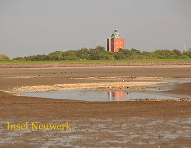 Insel Neuwerk mit Leuchtturm