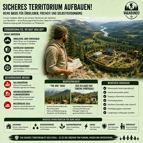 Sicheres Territorium aufbauen gegen gesellschaftliche Instabilität.