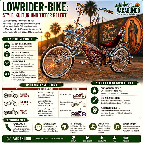 Infografik zu Lowrider-Bikes in der Fahrradwelt