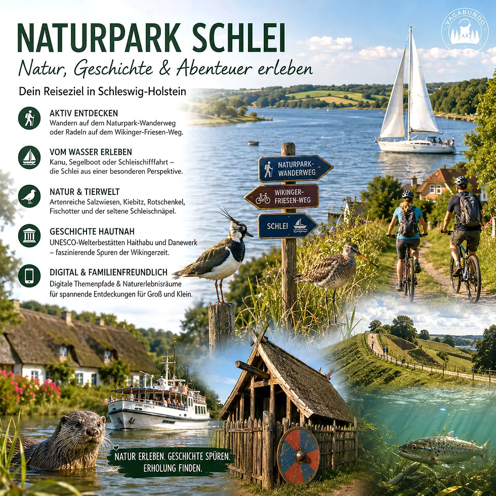 Infografik Naturpark Schlei: Natur, Geschichte & Abenteuer