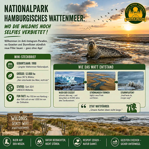 Infografik Nationalpark Hamburgisches Wattenmeer mit Kegelrobben