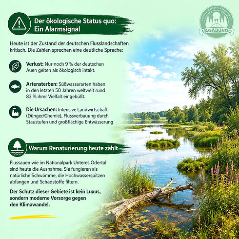 Infografik zur Artenvielfalt in der Auenlandschaft Unteres Odertal.