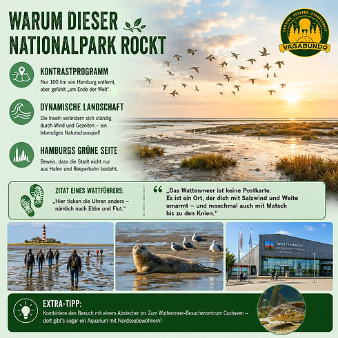 Nationalpark Hamburgisches Wattenmeer: Wattflächen, Kegelrobben und Vögel