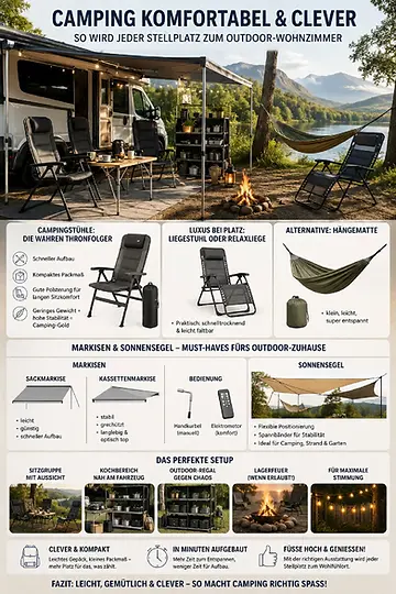Camping Essentials: Möbel, Hängematte, Campingkocher Empfehlungen