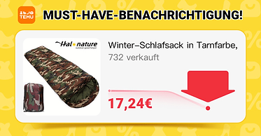 Winter-Schlafsack in Tarnfarbe, 1 Stück, -20°C, Kaltwetter-Schlafanzug für Erwachsene, 4-Jahreszeiten-Warme Leichtgewicht mit Kompressionsbeutel, Rucksackreisen, Wandern, Reise, Obdachlosen, Innenisolierung preis [17,24€] 