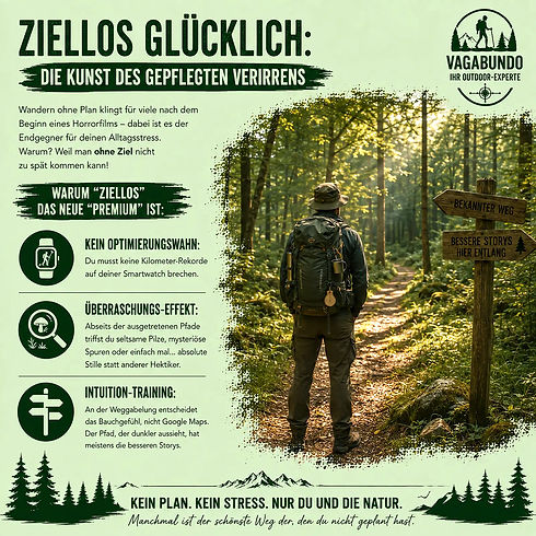 Wanderer im Wald zum Naturerlebnis Wandern und Trekking