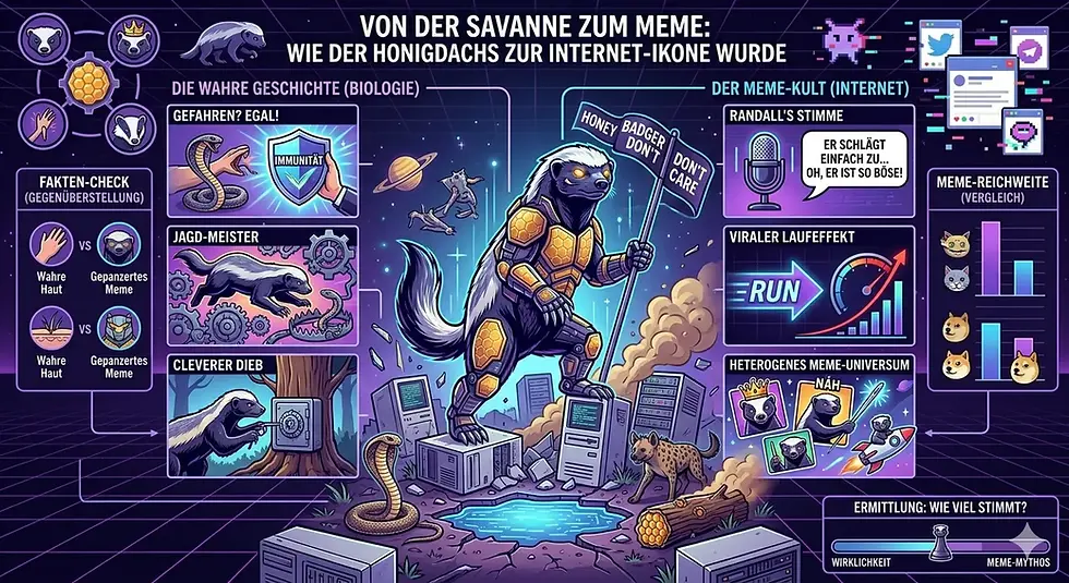 Infografik: Honigdachs von Savanne zum Internet-Meme