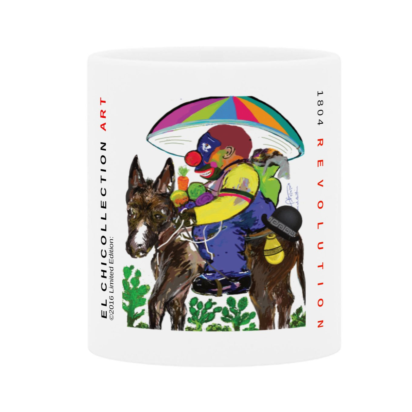Collectible Mug:  "El Chico On The Donkey"