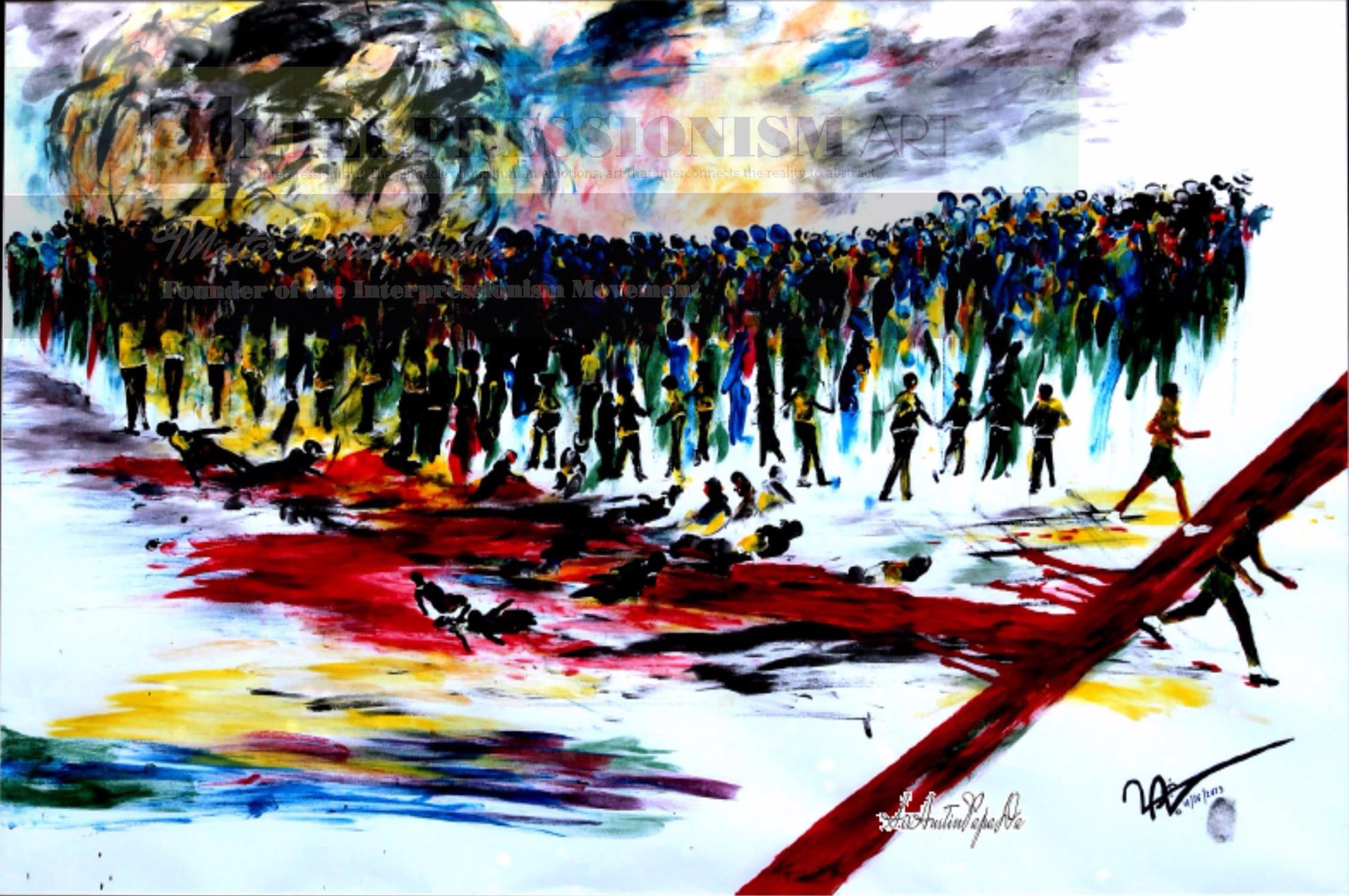 "Crossing The Red Finish Line"