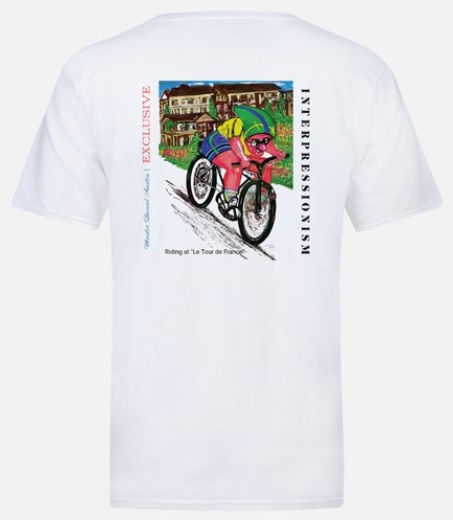 Thumbnail: Men's SS Front, Back Art & Logo on Tshirt "Tour de France"