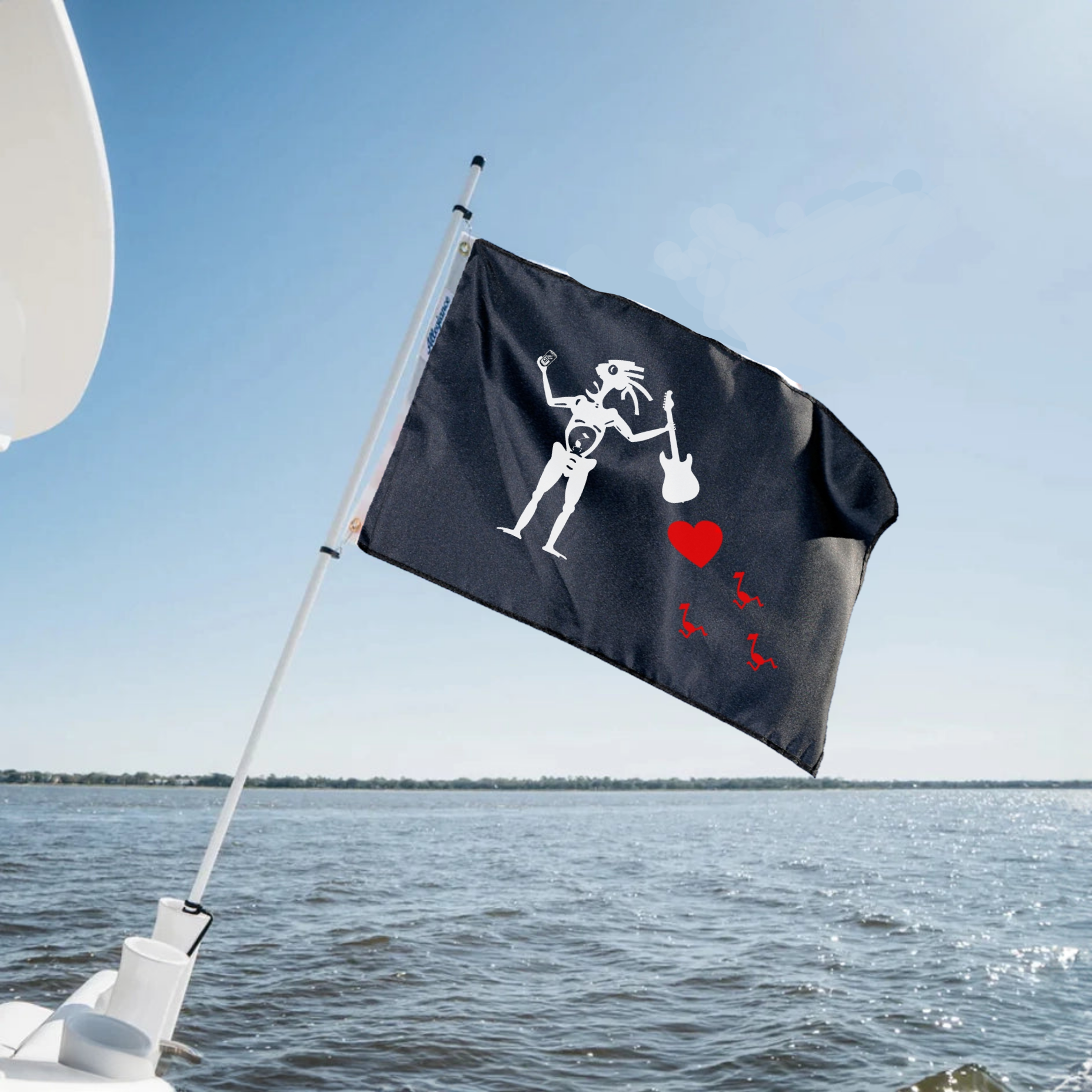 3 x 2 Note Eater Blackbeard Flag