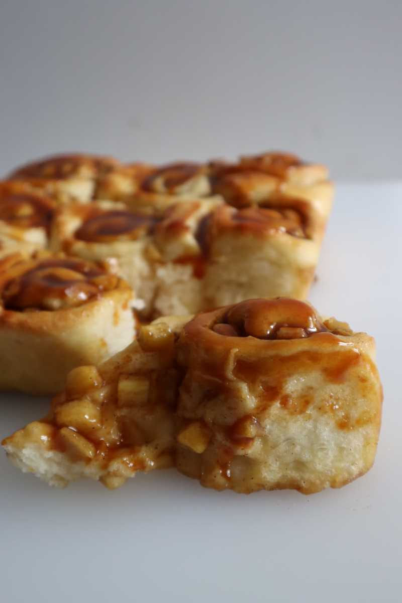 Apple Caramel Cinnamon Scrolls
