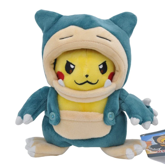 Peluche Pokemon Pikachu disfraz de Snorlax Superpeluches