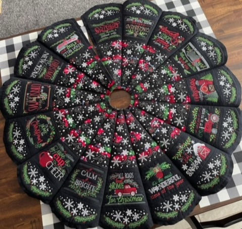 Thumbnail: Handmade Christmas Tree Skirt