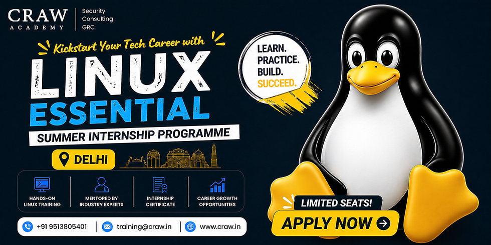 Linux Essential summer internship programme in Delhi