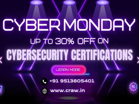 Cyber Monday Discount on Cybersecurity Certifications – Enroll Today
