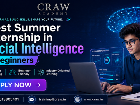 Best summer internship in artificial intelligence for beginners