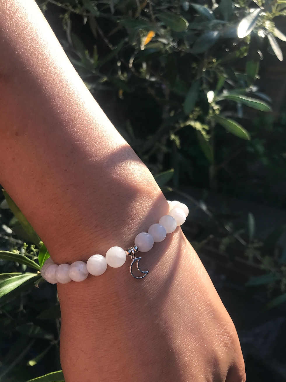 Thumbnail: Moonstone + Sterling Silver Bracelet