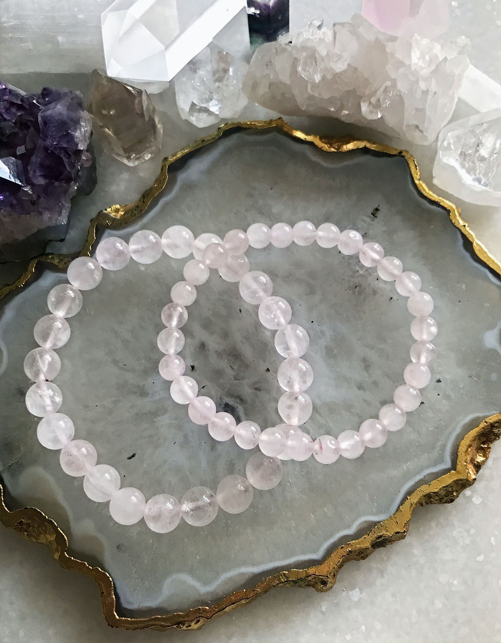 Thumbnail: Rose Quartz Crystal Bracelet