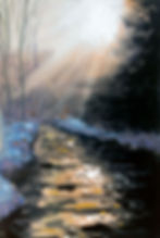 Winter Gold, sold, sketch