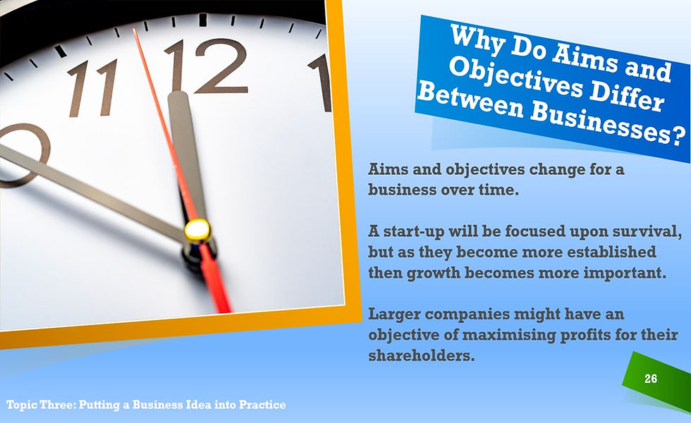 Thumbnail: Clock, Why Do Objectives Change Between Businesses?