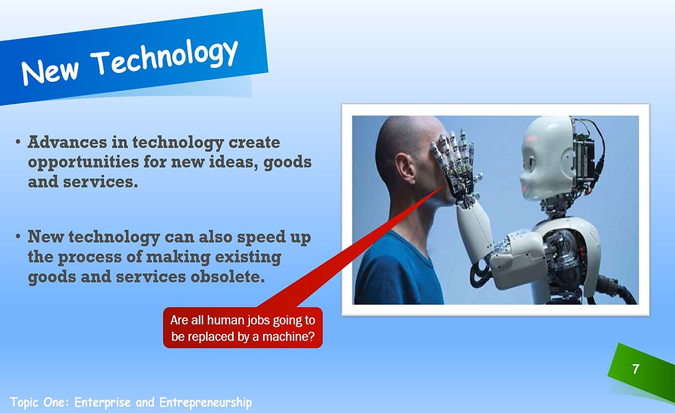 Thumbnail: Robot interacting with human; 'Are all human jobs going to be replaced by a machine?'