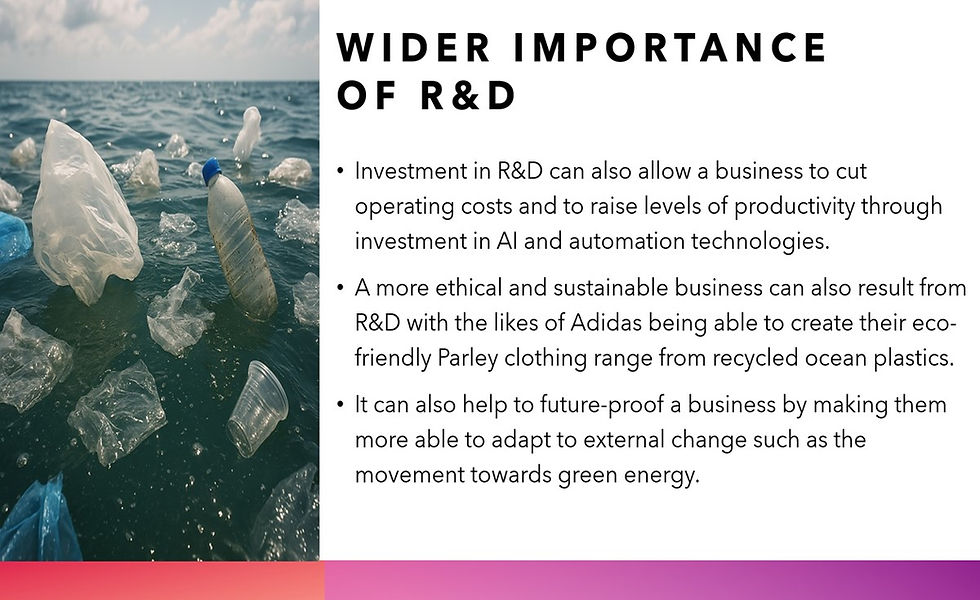 Thumbnail: Plastic pollution in ocean; Wider Importance of R&D