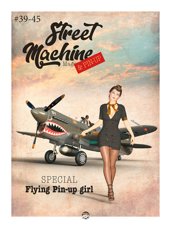 Flying pinup