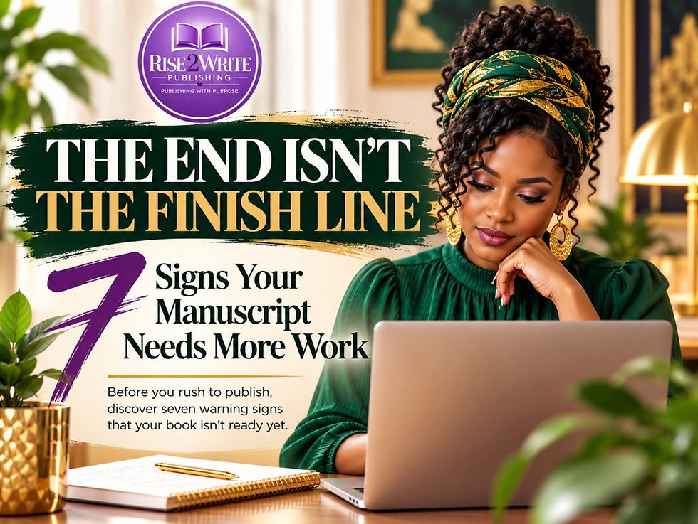 The End Isn’t the Finish Line: 7 Signs Your Manuscript Needs More Work