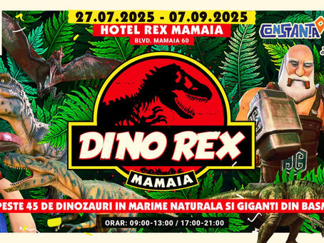 Vara prinde viață, în Mamaia, cu „Dino Rex“ – o experiență preistorică interactivă